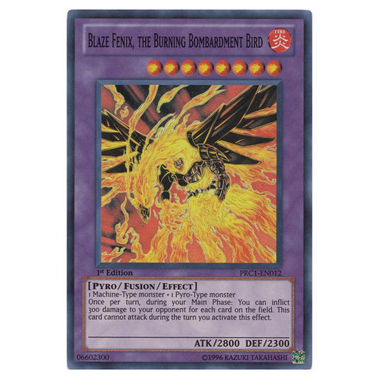 Yu-Gi-Oh! - Premium Collection Tin - Blaze Fenix, the Burning Bombardment Bird (Super Rare) PRC1-EN012