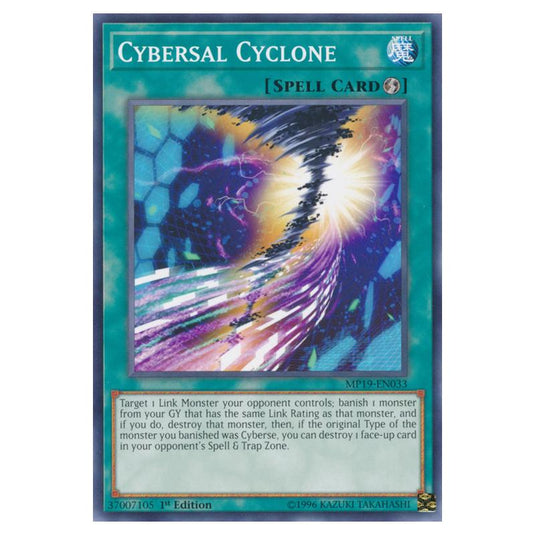 Yu-Gi-Oh! - 2019 Gold Sarcophagus Tin Mega Pack - Cybersal Cyclone (Common) MP19-EN033