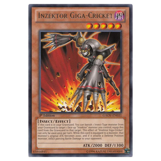 Yu-Gi-Oh! - Galactic Overlord - Inzektor Giga-Cricket (Rare) GAOV-EN031