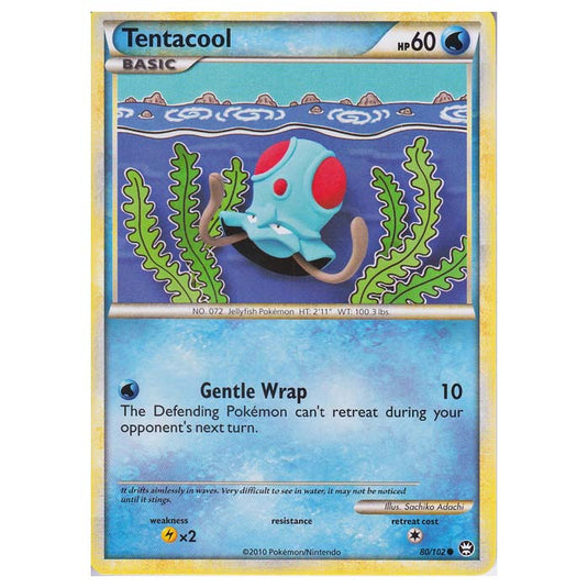 Pokemon - HGSS - Triumphant - Tentacool 80/102