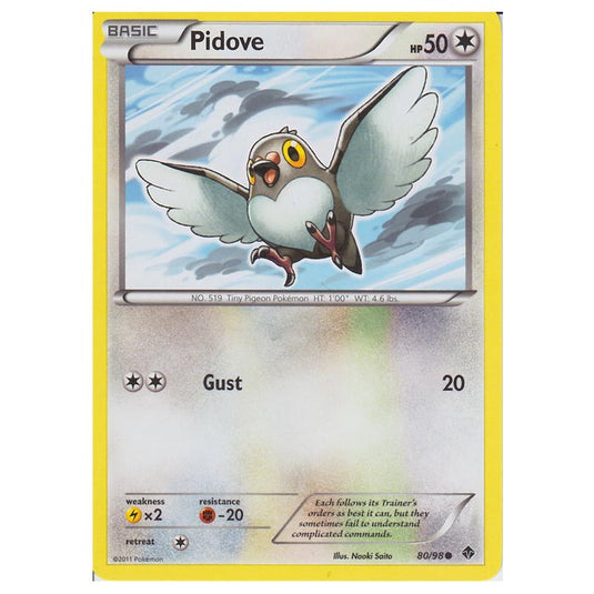 Pokemon - Black & White - Emerging Powers - Pidove 80/98