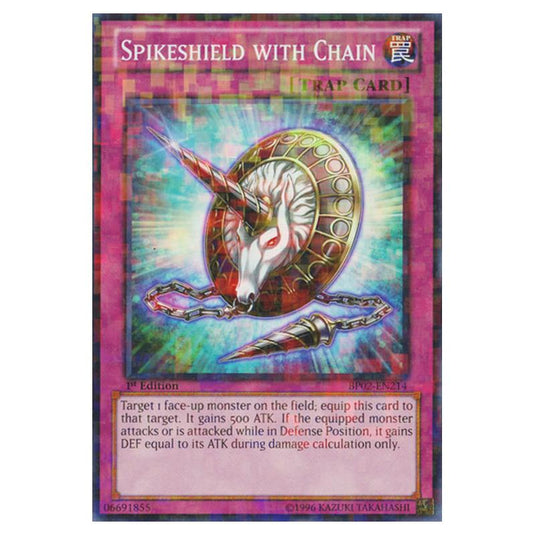 Yu-Gi-Oh! - Battle Pack 2 - War of the Giants - Spikeshield with Chain (Mosaic Rare) BP02-EN214