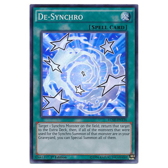 Yu-Gi-Oh! - Legendary Collection 5D's Mega Pack - De-Synchro (Super Rare) LC5D-EN136