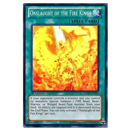 Yu-Gi-Oh! - Onslaught of the Fire Kings Structure Deck - Onslaught of the Fire Kings (Super Rare) SDOK-EN022