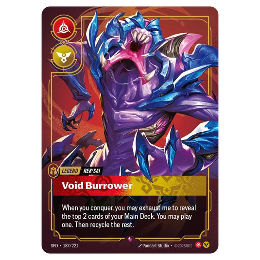 Riftbound: League of Legends TCG - Spiritforged - Rek'Sai - Void Burrower - 187/221