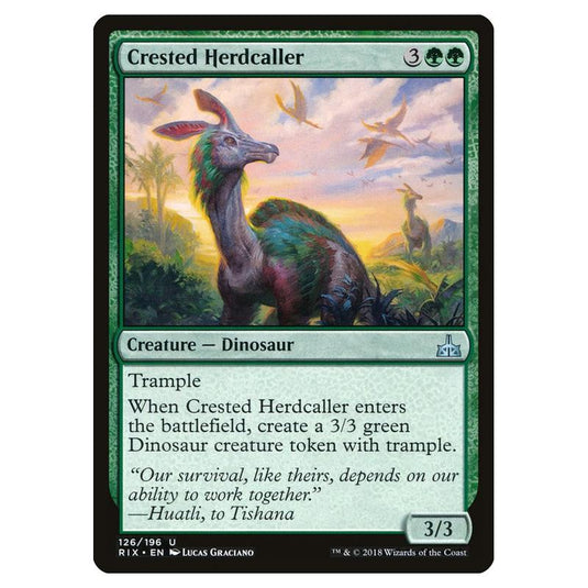 Magic The Gathering - Rivals Of Ixalan - Crested Herdcaller - 126/196 (Foil)