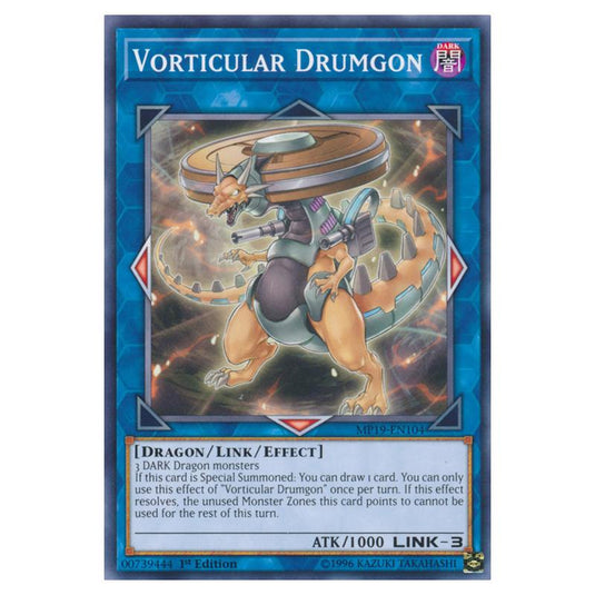 Yu-Gi-Oh! - 2019 Gold Sarcophagus Tin Mega Pack - Vorticular Drumgon (Common) MP19-EN104