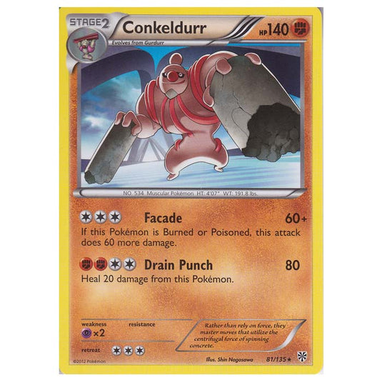 Pokemon - Black & White - Plasma Storm - Conkeldurr - 81/135