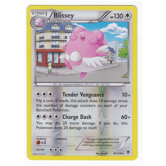 Pokemon - XY Phantom Forces - (Reverse Holo) - Blissey - 81/119