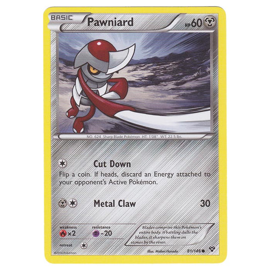 Pokemon - XY Base Set - Pawniard - 81/146