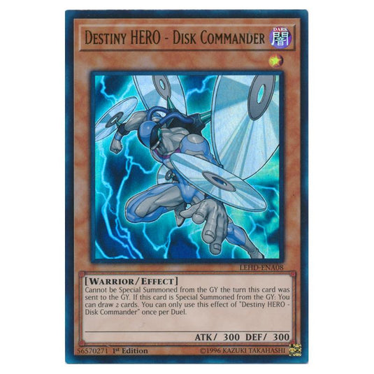 Yu-Gi-Oh! - Legendary Hero Decks - Destiny HERO - Disk Commander (Ultra Rare) LEHD-ENA08