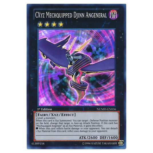 Yu-Gi-Oh! - Number Hunters - CXyz Mechquipped Djinn Angeneral (Super Rare) NUMH-EN036