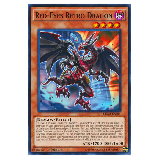Yu-Gi-Oh! - Legendary Decks II - Red-Eyes Retro Dragon (Common) LDK2-ENJ04