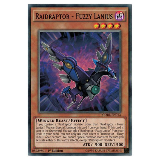 Yu-Gi-Oh! - Clash of Rebellions - Raidraptor - Fuzzy Lanius (Common) CORE-EN013