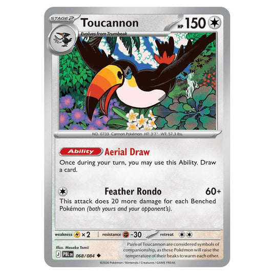 Pokemon - Mega Evolution - Pitch Black - Toucannon - 068/084