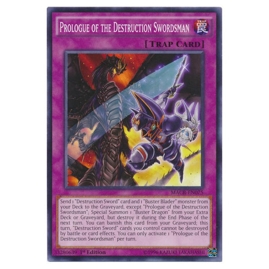 Yu-Gi-Oh! - Maximum Crisis - Prologue of the Destruction Swordsman (Common) MACR-EN075