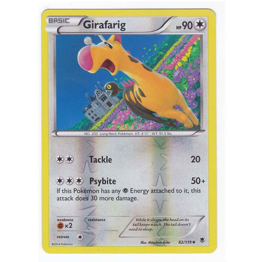 Pokemon - XY Phantom Forces - (Reverse Holo) - Girafarig - 82/119