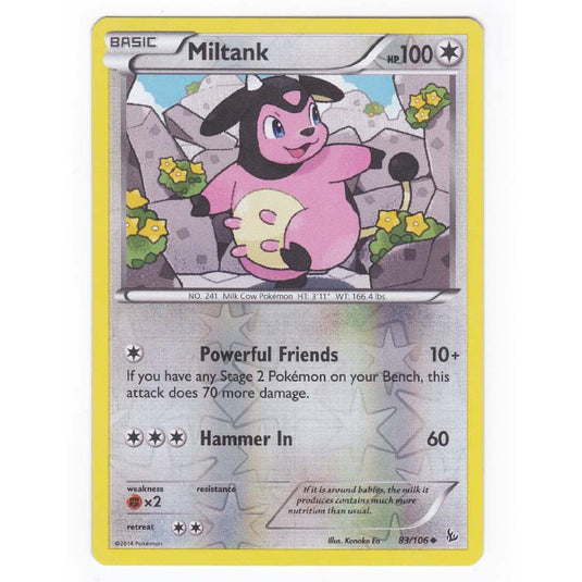 Pokemon - XY - Flashfire - (Reverse Holo) Miltank - 83/106