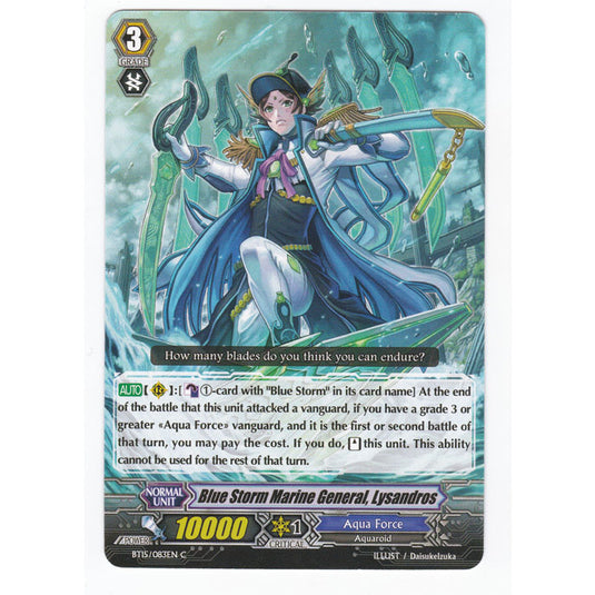CFV - Infinite Rebirth - Blue Storm Marine General Lysandros - 83/102