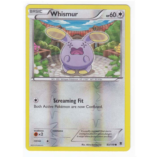 Pokemon - XY Phantom Forces - (Reverse Holo) - Whismur - 83/119