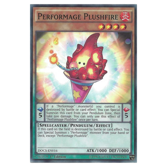 Yu-Gi-Oh! - Dimension of Chaos - Performage Plushfire (Common) DOCS-EN016
