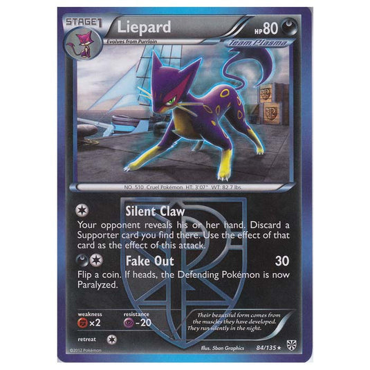 Pokemon - Black & White - Plasma Storm - Liepard - 84/135