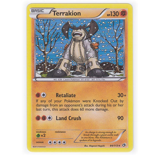 Pokemon - Black & White - Legendary Treasures - Terrakion - 84/113