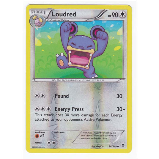 Pokemon - XY Phantom Forces - (Reverse Holo) - Loudred - 84/119