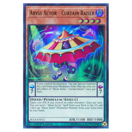 Yu-Gi-Oh! - Battles of Legend - Light's Revenge - Abyss Actor - Curtain Raiser (Ultra Rare) BLLR-EN012