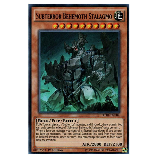 Yu-Gi-Oh! - The Dark Illusion - Subterror Behemoth Stalagmo (Ultra Rare) TDIL-EN084