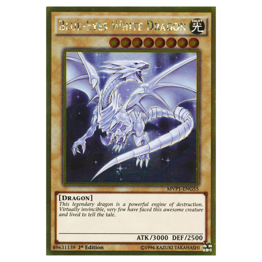 Yu-Gi-Oh! - Yu-Gi-Oh! The Dark Side of Dimensions Movie Pack - Gold Edition - Blue-Eyes White Dragon (Gold Rare) MVP1-ENG55