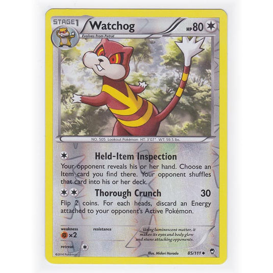 Pokemon - XY Furious Fists - (Reverse Holo) - Watchog - 85/111