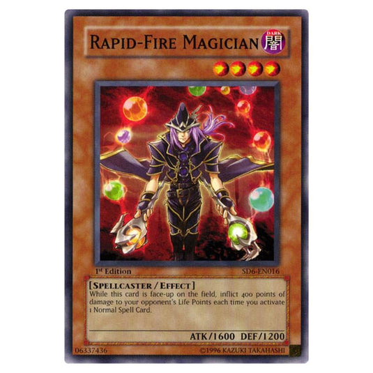 Yu-Gi-Oh! - Structure Deck - Spellcaster's Judgment - Rapid-Fire Magician (Common) SD6-EN016