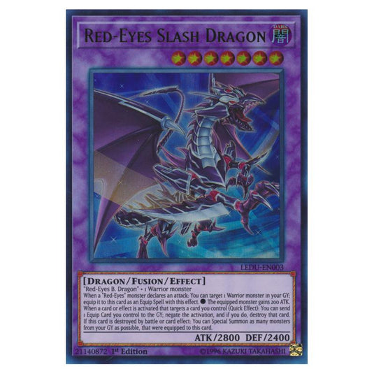Yu-Gi-Oh! - Legendary Duelists - Red-Eyes Slash Dragon (Ultra Rare) LEDU-EN003