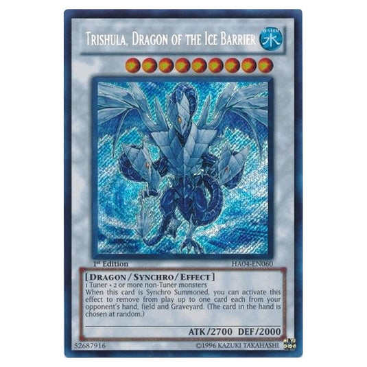 Yu-Gi-Oh! - Hidden Arsenal 4 - Trishula's Triumph - Trishula, Dragon of the Ice Barrier (Secret Rare) HA04-EN060