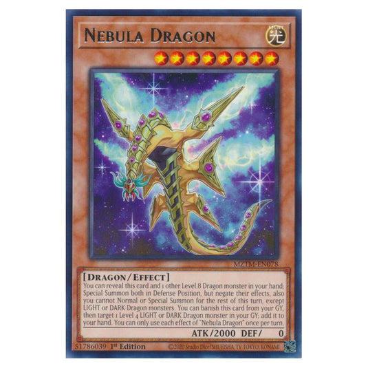 Yu-Gi-Oh! - Maze of the Master - Nebula Dragon (Rare) MZTM-EN078
