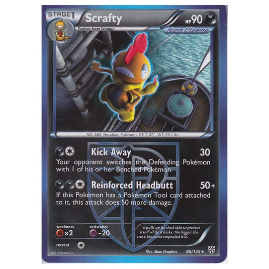 Pokemon - Black & White - Plasma Storm - Scrafty - 86/135