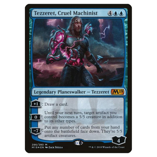 Magic the Gathering - Core Set 2019 - Tezzeret, Cruel Machinist - 286/280