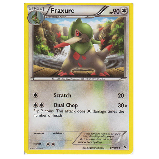 Pokemon - Black & White - Noble Victories - Fraxure 87/101