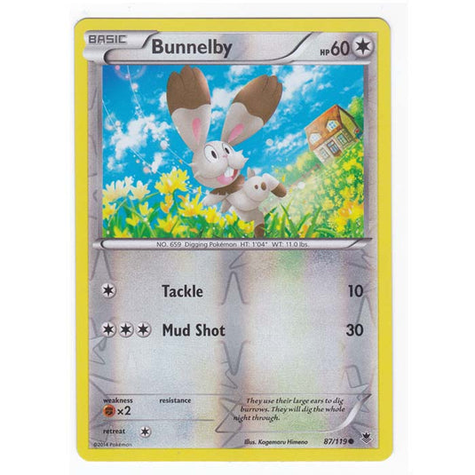 Pokemon - XY Phantom Forces - (Reverse Holo) - Bunnelby - 87/119