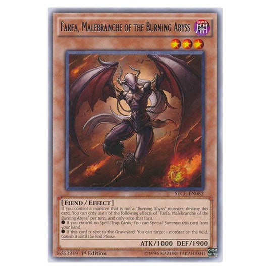 Yu-Gi-Oh! - Secrets of Eternity - Farfa, Malebranche of the Burning Abyss - 82/99