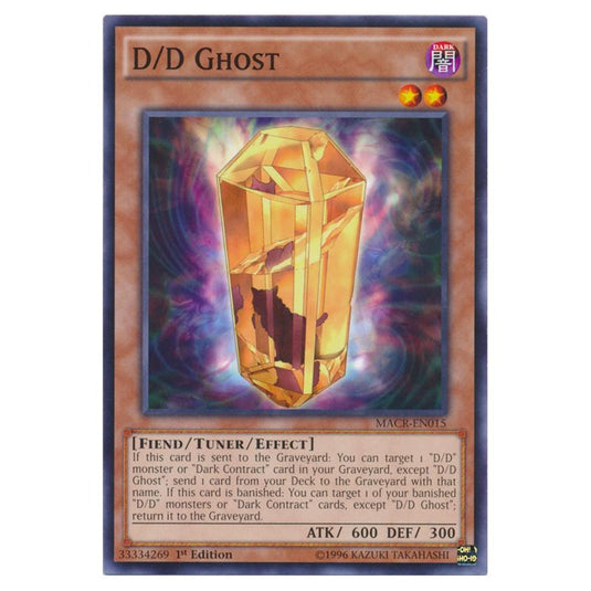 Yu-Gi-Oh! - Maximum Crisis - D/D Ghost (Common) MACR-EN015