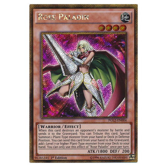 Yu-Gi-Oh! - Premium Gold - Return of the Bling - Rose Paladin (Gold Secret Rare) PGL2-EN004