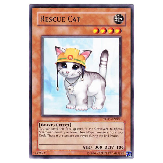Yu-Gi-Oh! - Turbo Pack - Booster One - Rescue Cat (Rare) TU01-EN008