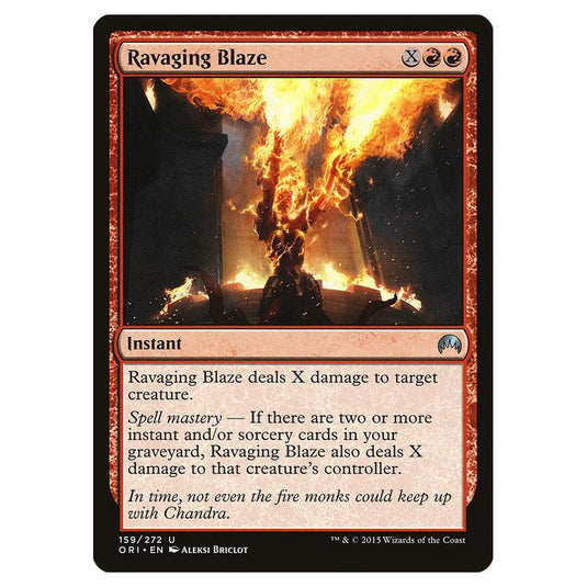 Magic The Gathering - Magic Origins - Ravaging Blaze - 159/272