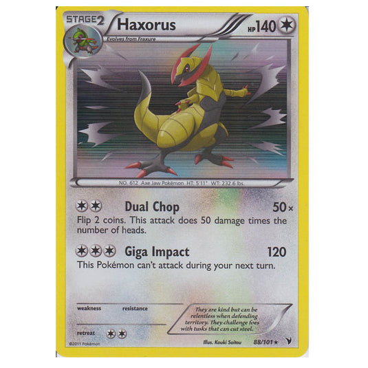 Pokemon - Black & White - Noble Victories - Haxorus 88/101