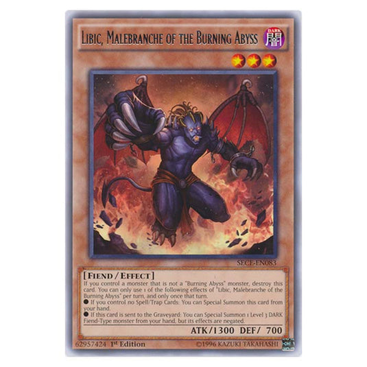 Yu-Gi-Oh! - Secrets of Eternity - Libic, Malebranche of the Burning Abyss - 83/99