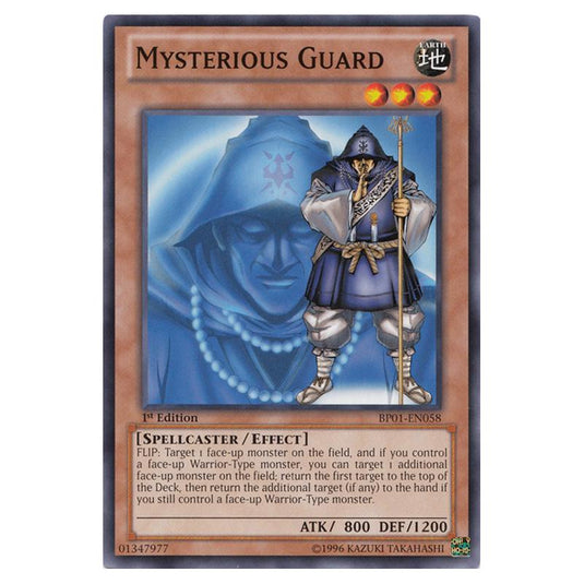 Yu-Gi-Oh! - Battle Pack - Epic Dawn - Mysterious Guard (Common) BP01-EN058