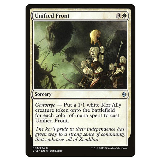 Magic The Gathering - Battle For Zendikar - Unified Front - 53/274