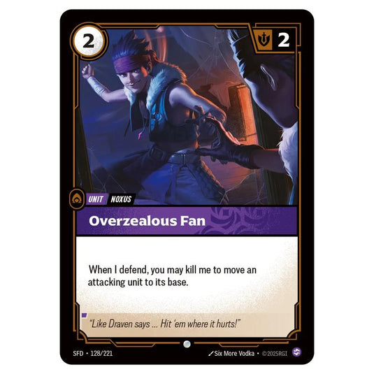 Riftbound: League of Legends TCG - Spiritforged - Overzealous Fan - 128/221